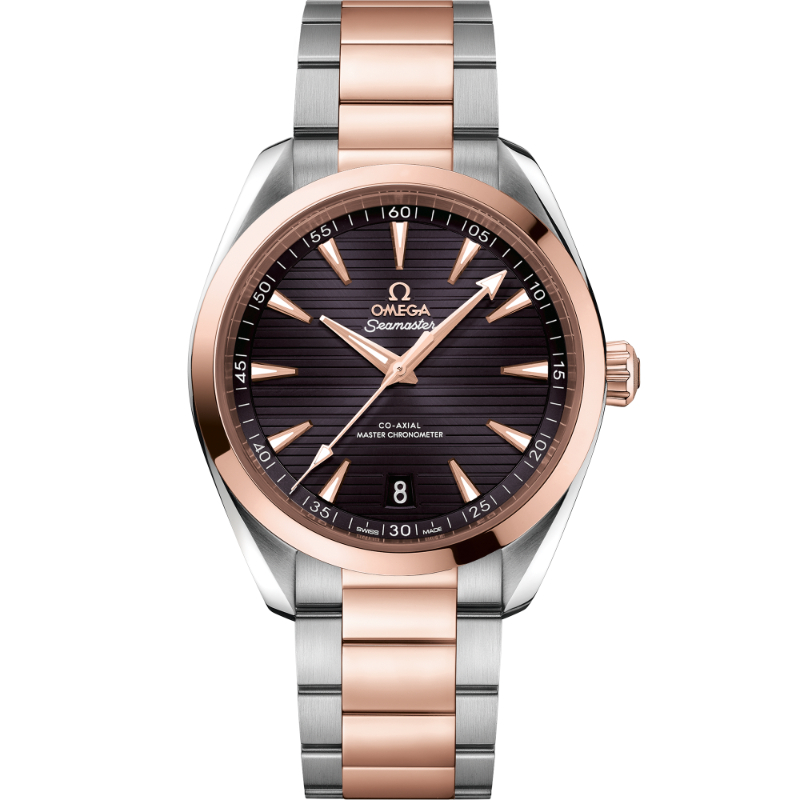 OMEGA Seamaster Aqua Terra 150M Co-Axial steel/18k rose gold 41MM grey index dial on steel/18k rose gold bracelet