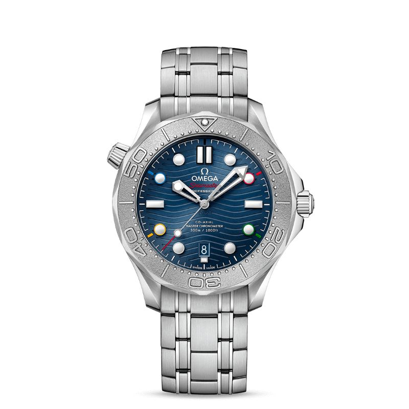 OMEGA Seamaster Diver 300M Beijing 2022 Special Edition steel 42MM titanium bezel blue ceramic dial on steel bracelet