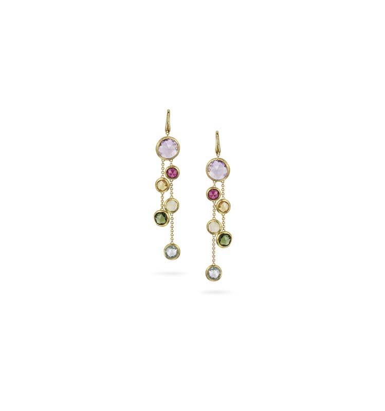 Marco Bicego 18K Yellow Gold Jaipur Color Two Strand Drop Earrings