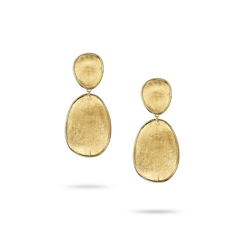 Marco Bicego Lunaria Collection Yellow Gold Drop Earrings