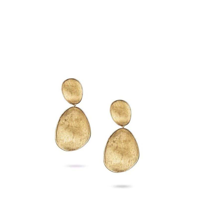 Marco Bicego Lunaria Gold Large Double Drop Earrings