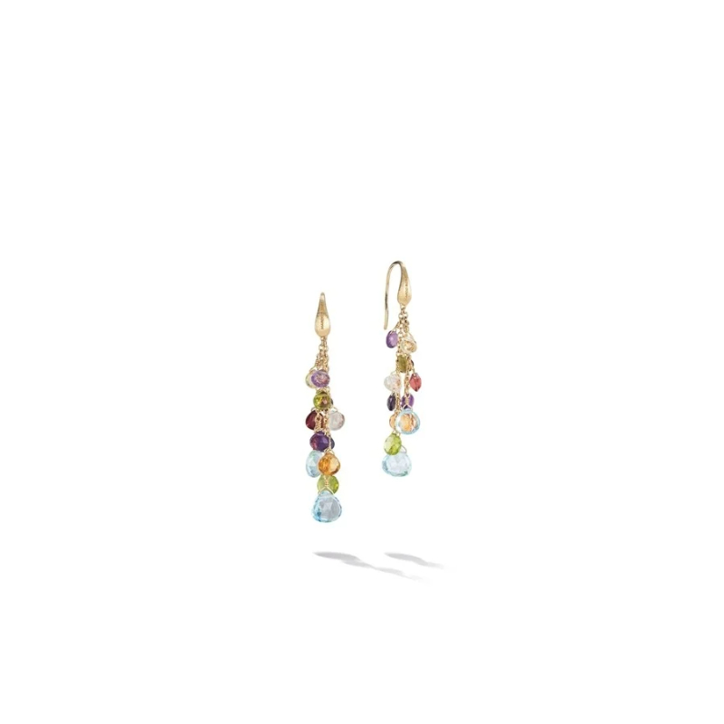 Marco BicegoÂ® Paradise Collection 18K Yellow Gold Mixed Gemstone Multi Strand Drop Earrings