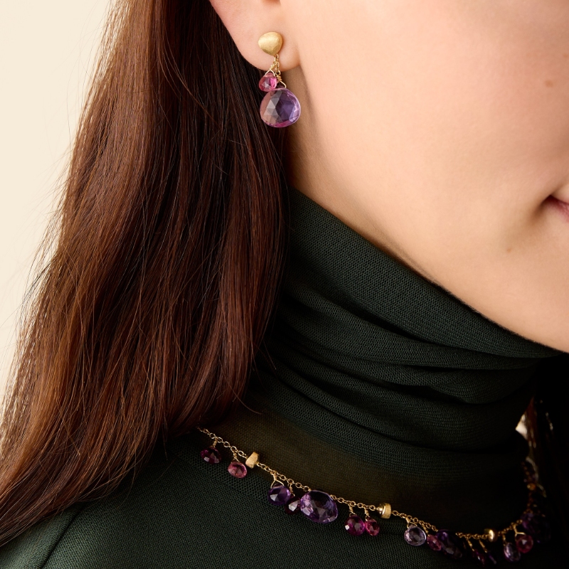 Marco Bicego Paradise 18K Yellow Gold Drop Earrings