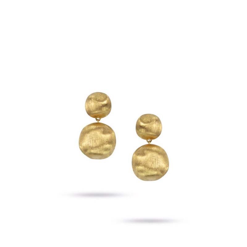 Marco Bicego 18k yellow gold Africa collection drop earrings