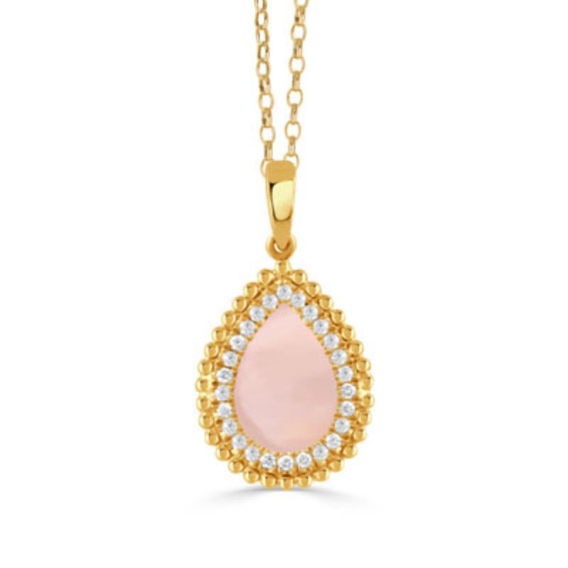 Doves 18K Yellow Gold Justinian Diamond Pendant