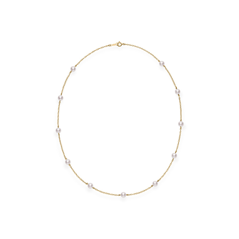 Mikimoto Akoya Pearl Station Necklace