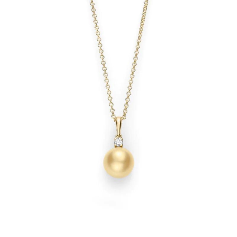 Mikimoto 18K Yellow Gold Everyday Essentials Golden South Sea Pearl Pendant Necklace