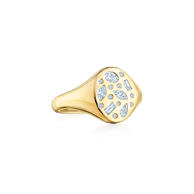 Kwiat Cobblestone Small Signet Ring