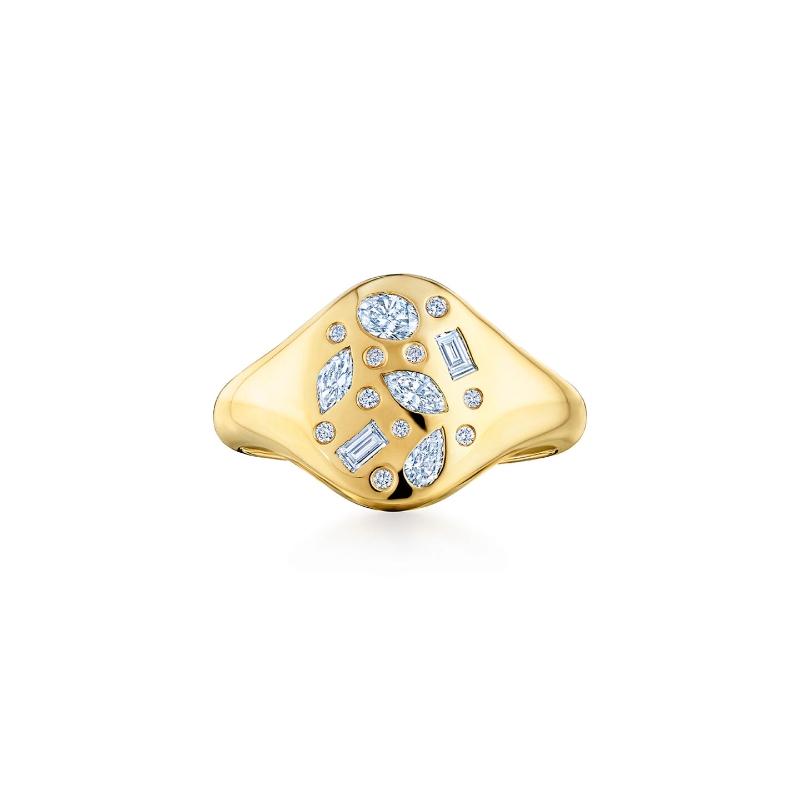 Kwiat Cobblestone Small Signet Ring