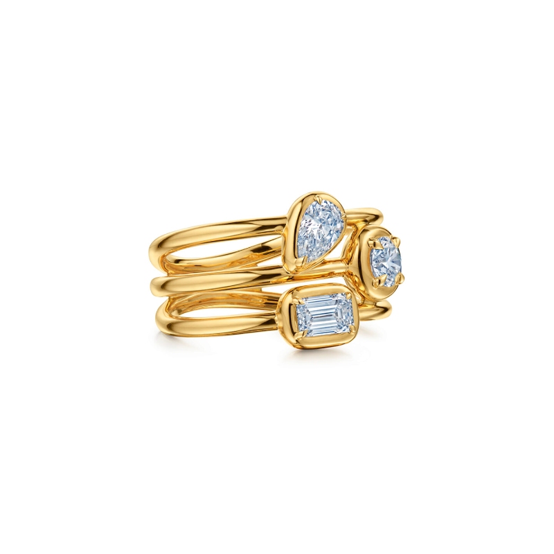 Kwiat Starry Night 3 Row Bezel Ring