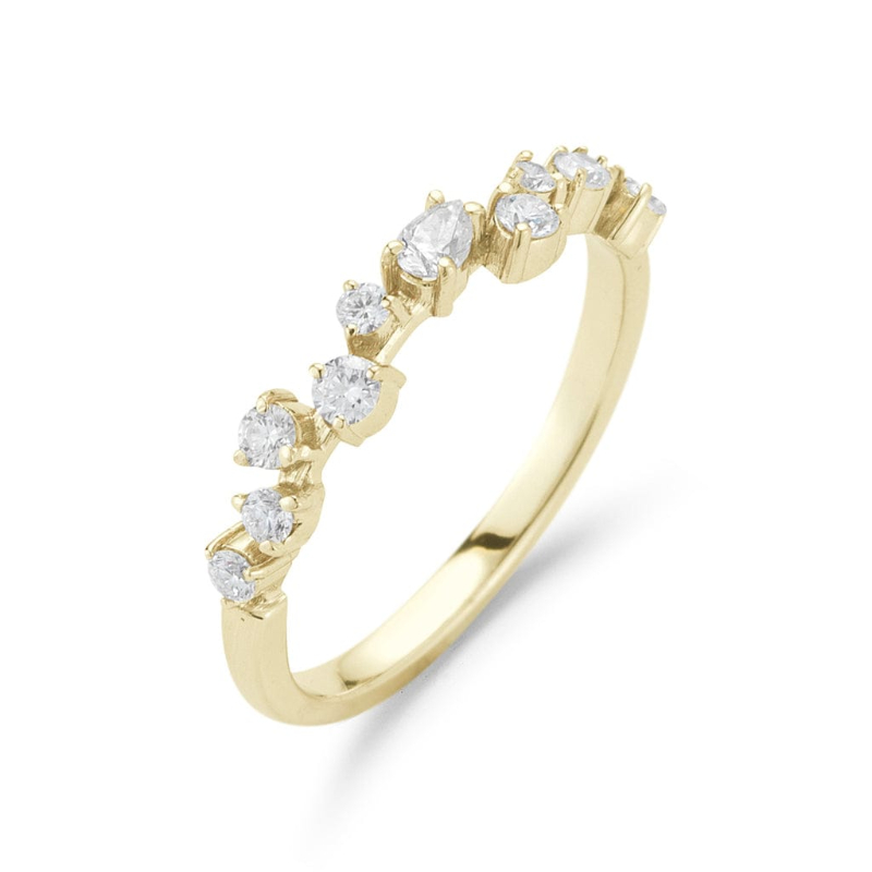 Penny Preville 18K Yellow Gold Stardust Diamond Ring