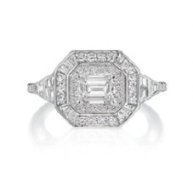 Penny Preville 50Th Anniversary Art Deco Ring