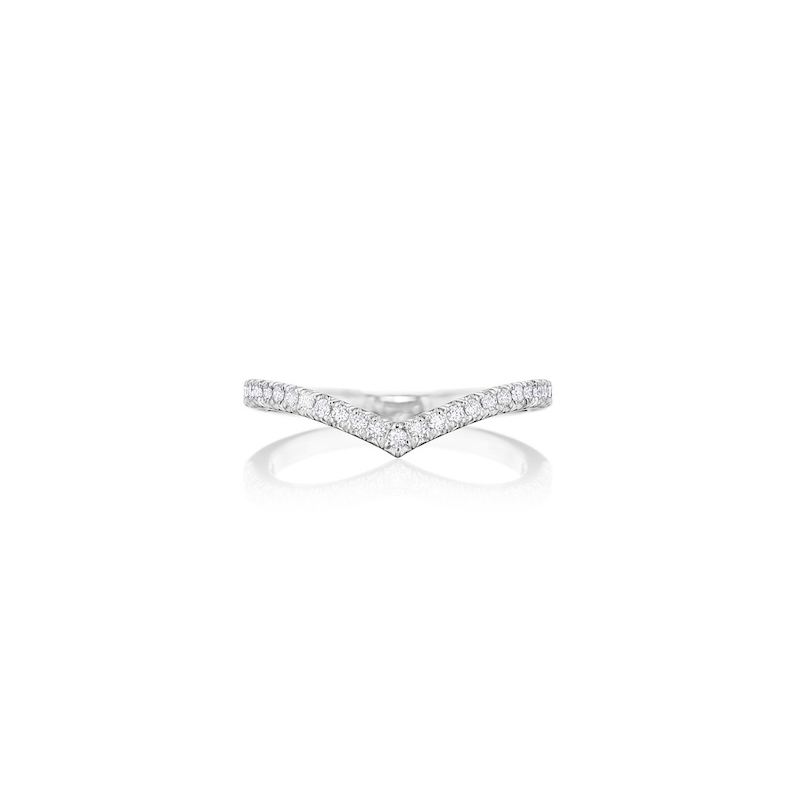 Henri Daussi Curve Diamond Band