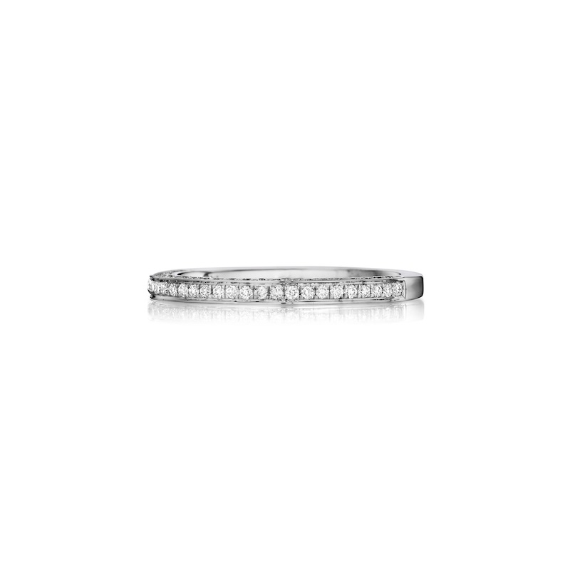 Henri Daussi Diamond Half Way Band Ring