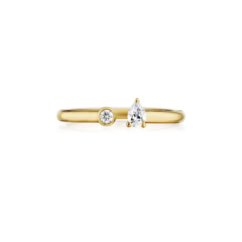 Penny Preville 18K Yellow Gold Negative Space Band