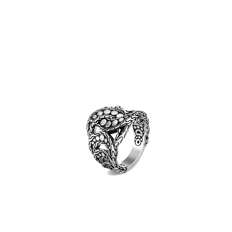 John Hardy sterling silver Dot ring, 4-17mm ring, size 7