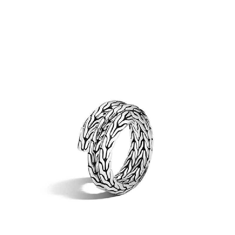 Classic Chain Tiga Double Coil Ring - Size 7