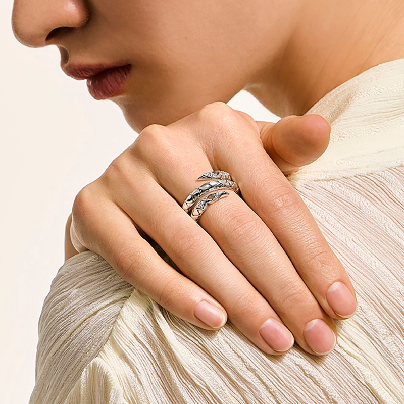 Naga Double Row Ring