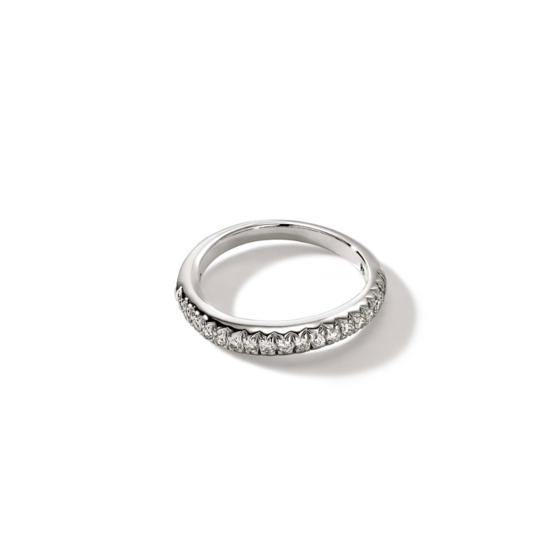 Surf Halfway Slightly Curved Pave Diamond Band