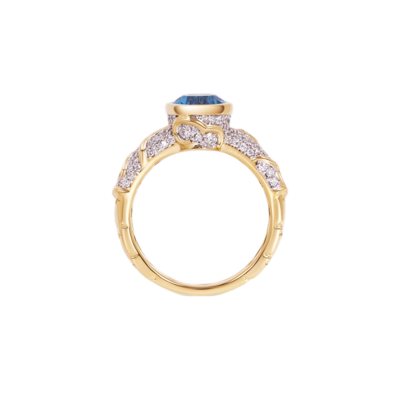 18K Yellow Gold Ondine Solitaire Ring