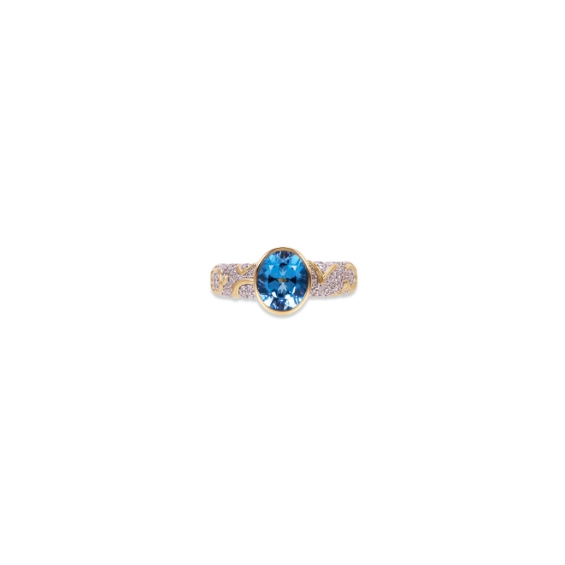18K Yellow Gold Ondine Solitaire Ring