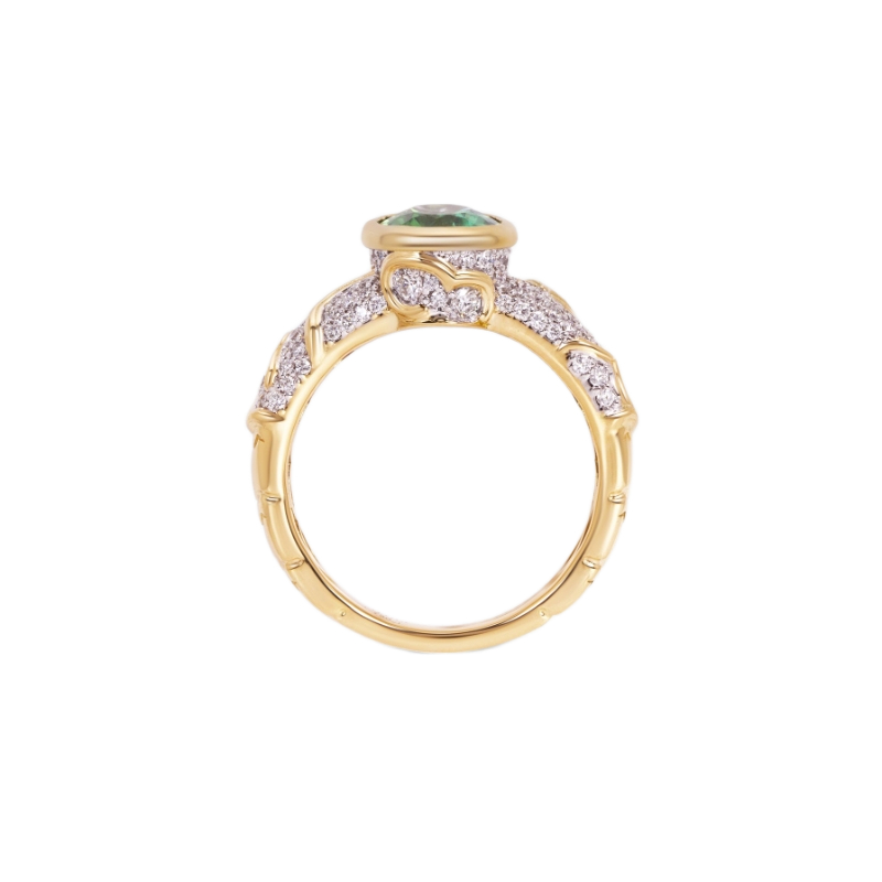 18K Yellow Gold Ondine Solitaire Ring