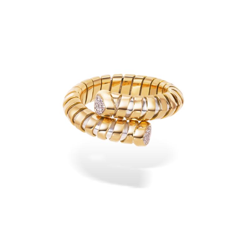 18K Yellow Gold Trisolina Bypass Ring