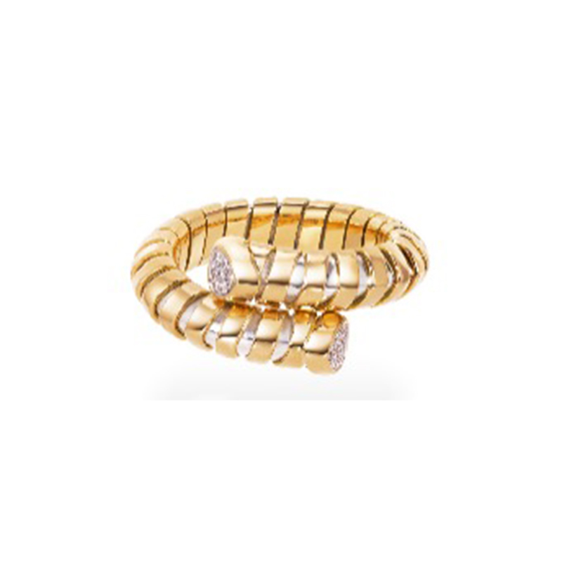 18K Yellow Gold Trisolina Bypass Ring