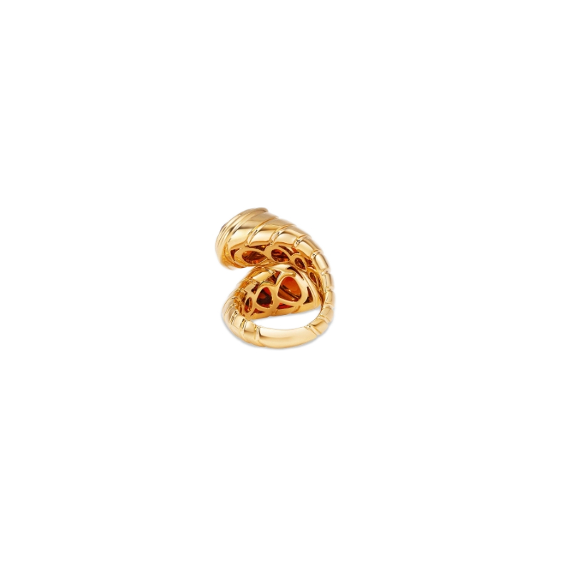 18K Yellow Gold Trisolina Toi Et Moi Big Bypass Ring