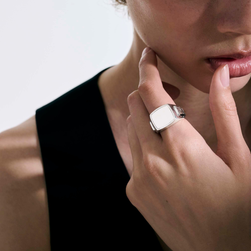 Sterling Silver ID Signet Ring