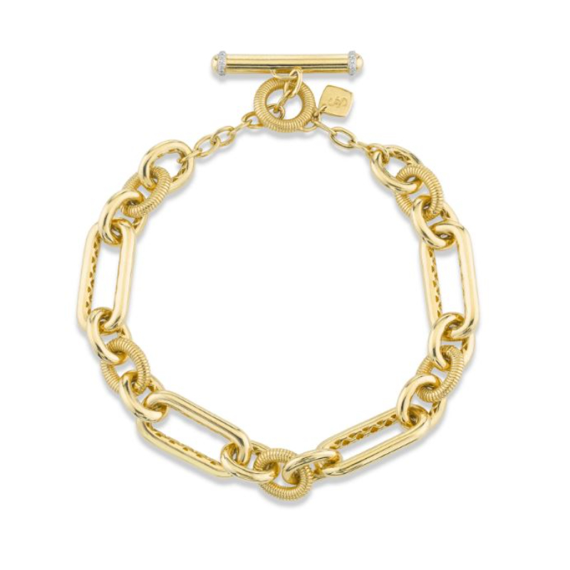 Sloane Street 18K Yellow Gold Multi-Shape Link Bracelet