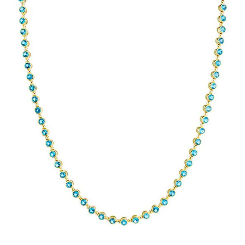 Sloane Street 18K Yellow Gold Tennis Necklace