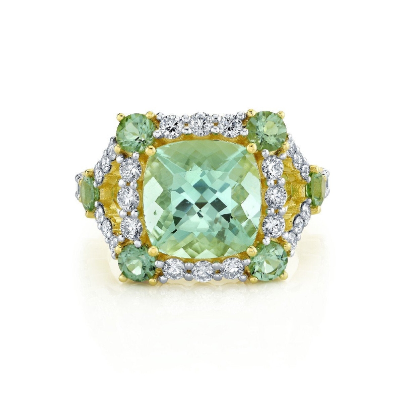 Sloane Street 18K Yellow Gold World Of Color Seafoam Tourmaline Ring