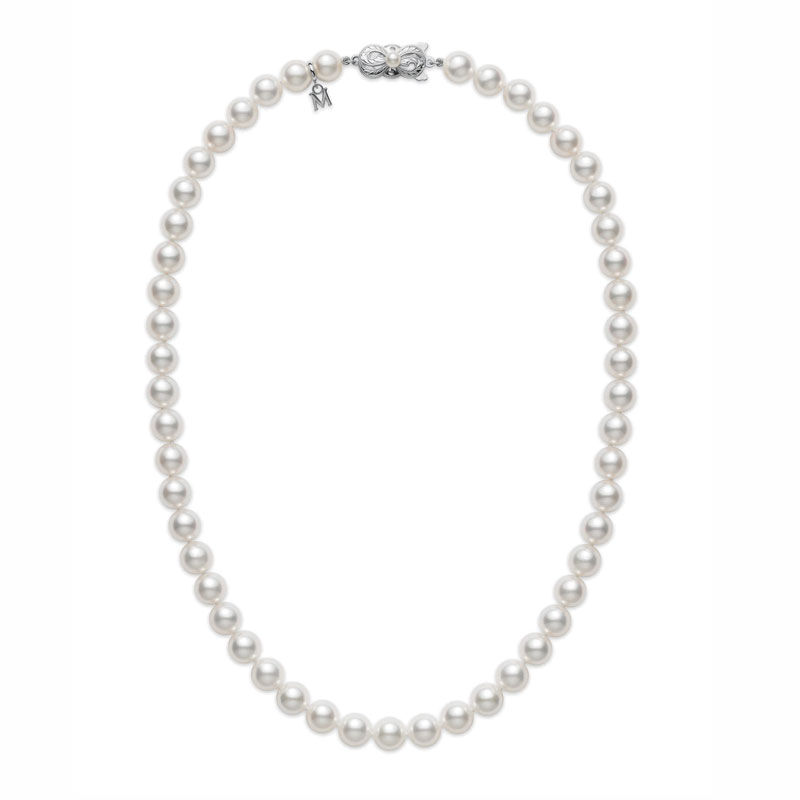 Mikimoto Choker Cultured Pearls 7x6.5mm A 16"