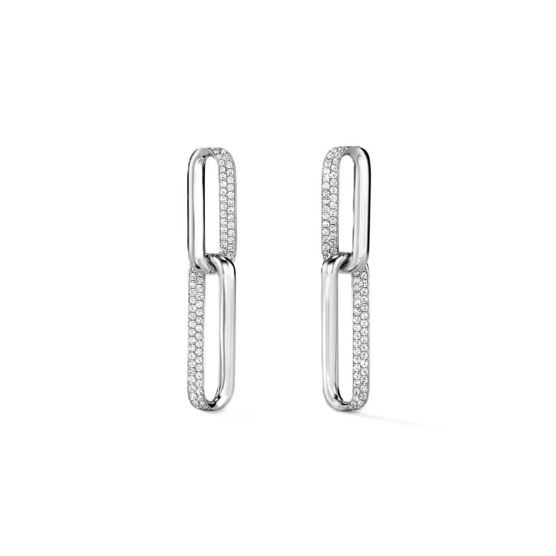 Hearts On Fire Inside/Out Small Link Earrings