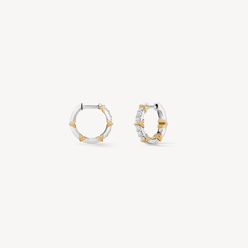 Copley Pave Small Hoop Earrings