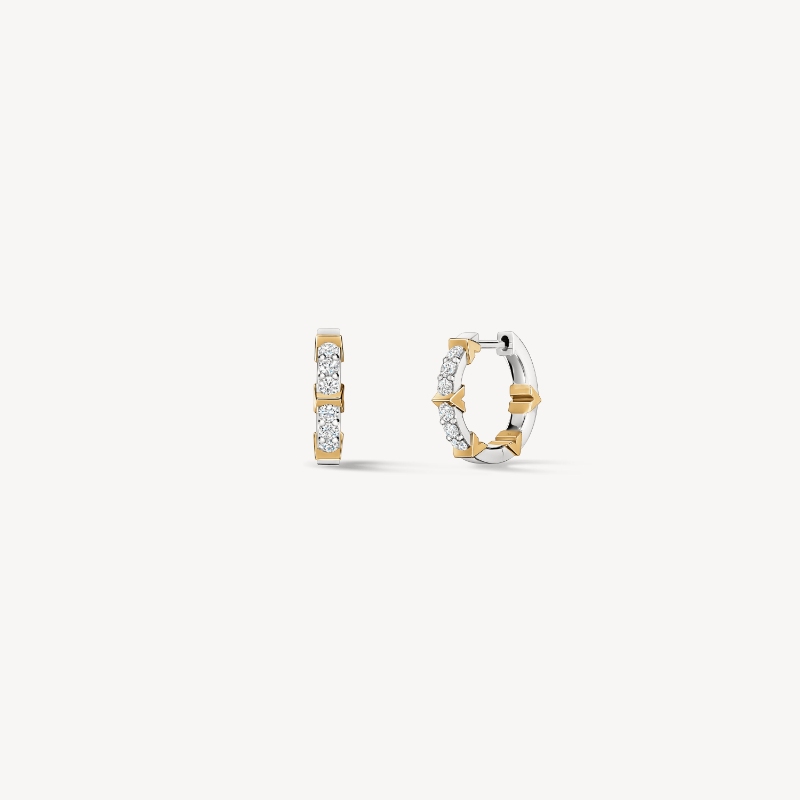 Copley Pave Small Hoop Earrings