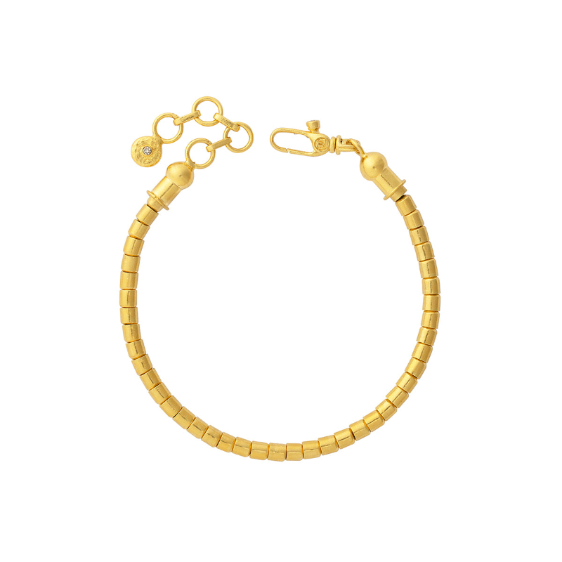 Gurhan 24K Yellow Gold Vertigo Thin Single Strand Bracelet