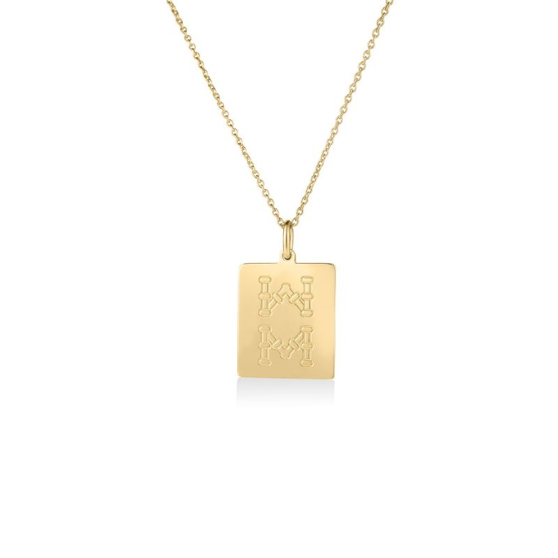 Roberto Coin 18K Yellow Gold Tiny Treasures Bamboo 8 Mahjong Pendant Necklace