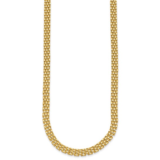 14K Yellow Gold Fancy Link Necklace