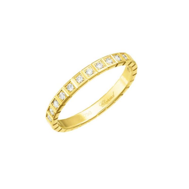 Chopard Ice Cube Ring 11 Diamonds in 18K Yellow Gold