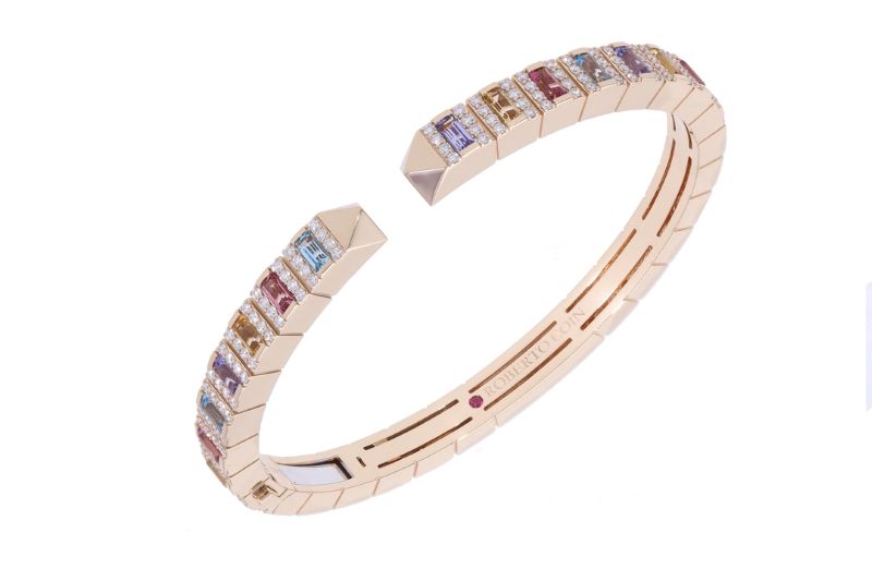 Roberto Coin Obelisco Multi Stone Bangle Bracelet