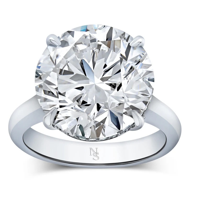 Norman Silverman Round Diamond Solitaire Ring