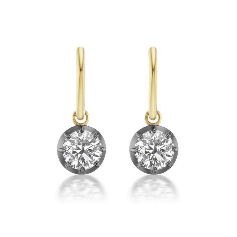 The Astor 8 Prong Drop Earrings