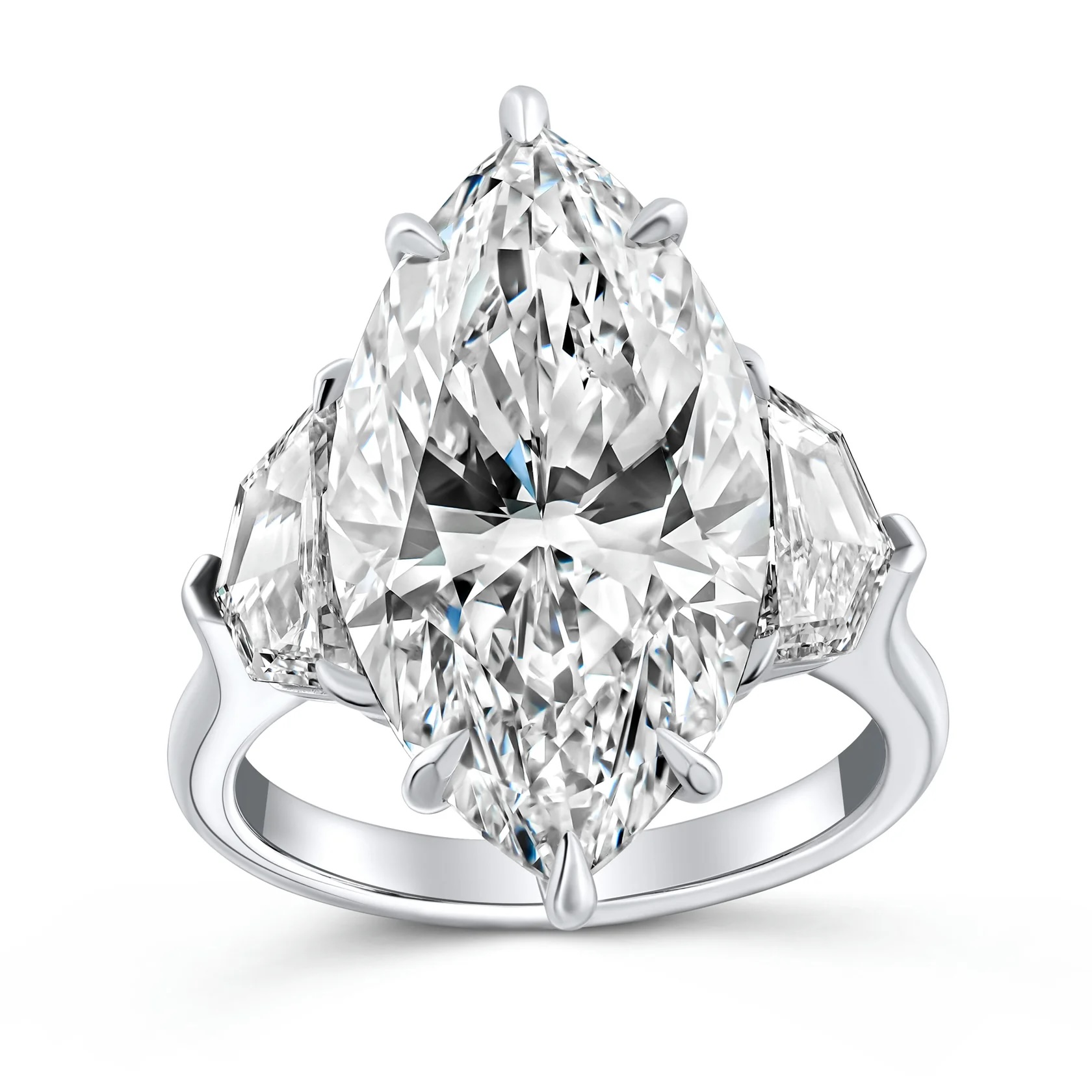 Norman Silverman Marquise Cut Diamond Ring