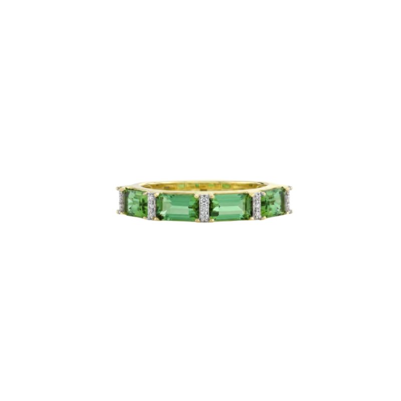 Sloane Street 18K Yellow Gold World Of Color Green Tourmaline Band