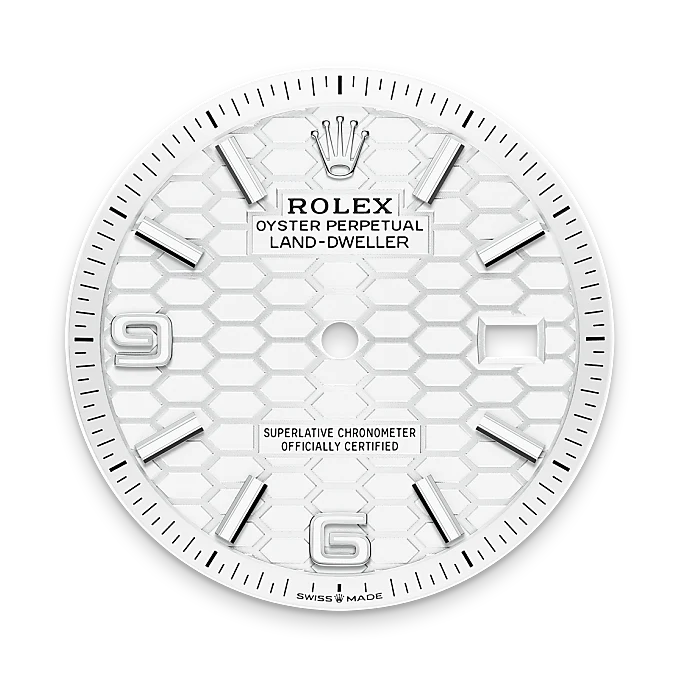 Intense white dial