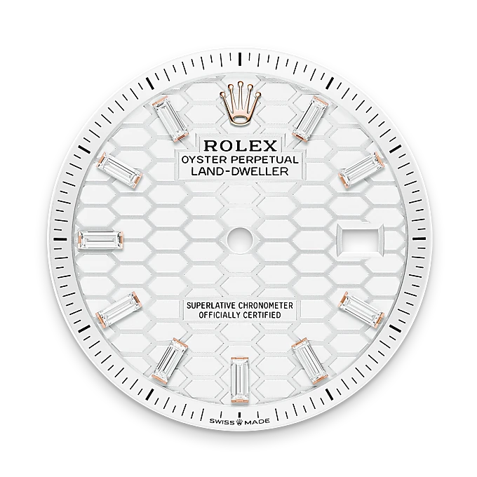 Intense white dial