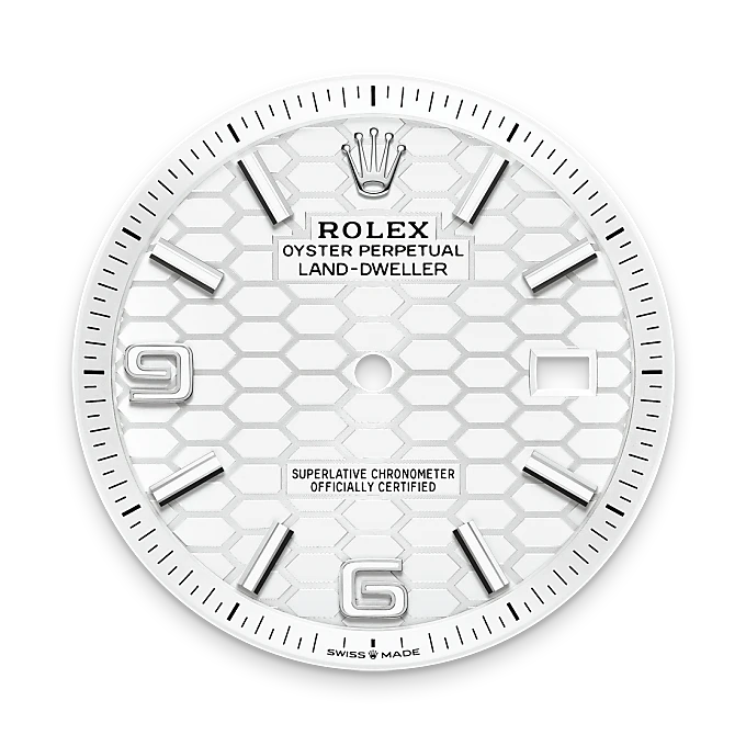 Intense white dial