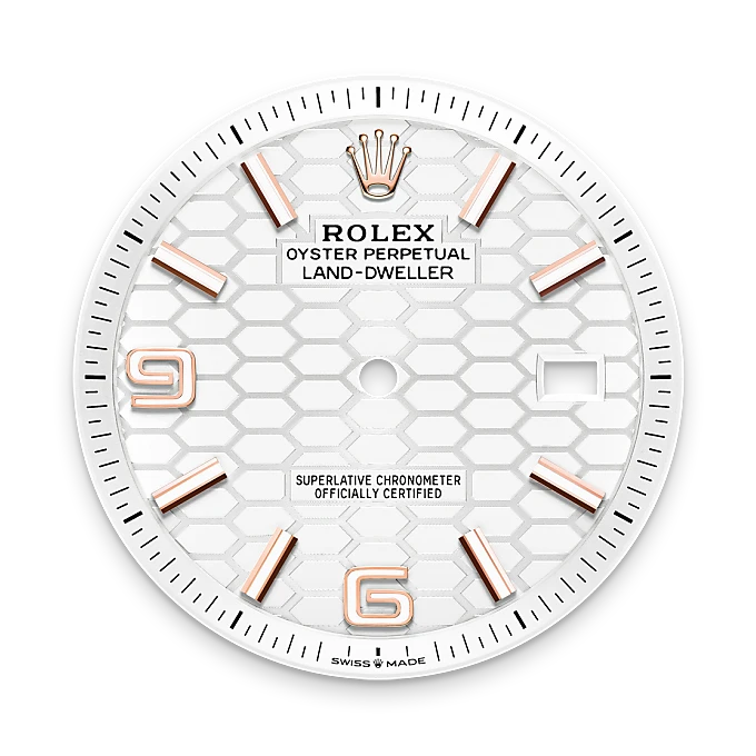 Intense white dial